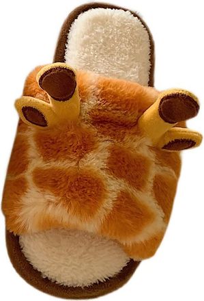 Generic Slippers Womens Open Soft Slippers Womens Warm Funny Slippers Cute Cartoon Felt Slippers Soft Comfortable Slippers Fashionable Slippers Flat Home Shoe