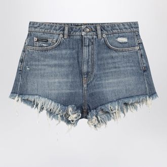 Dolce & Gabbana Multicolour cotton denim shorts