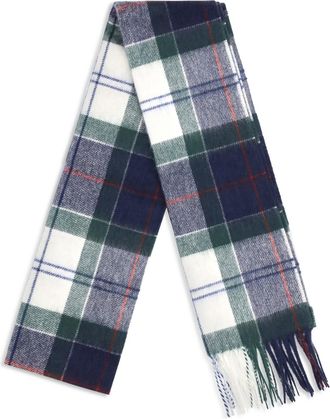 Barbour Womens Tartan Scarf Lt Evergreen Scarfs