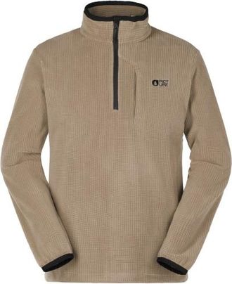 Picture Weavy 1/4 Grid Fleece Fleecepullover f&uuml;r Herren | beige