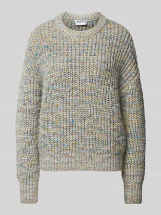 Jake*s Casual Strickpullover mit Woll-Anteil in Bleu, Gr&ouml;&szlig;e XXL