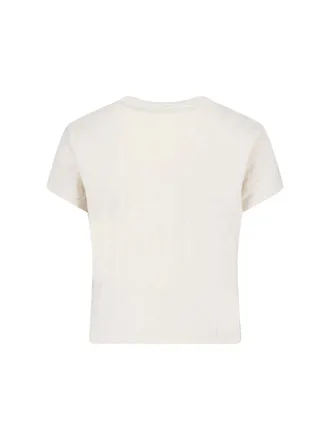 Re/Done Womens T-Shirts And Polos White Cotton