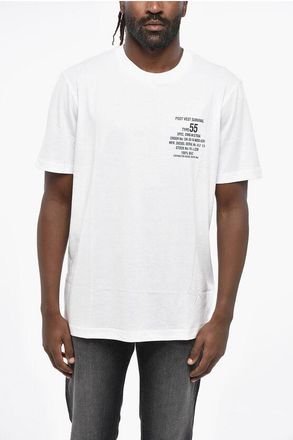 Diesel Solid Color T-JUST 6-2 Crew-neck T-Shirt with Contrasting Pr size Xxl