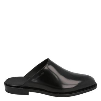 Ferragamo Gasco Leather Mules, Size 7.5 EEE