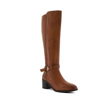 Dune London Womens Ladies Trusti - - Casual Knee-High Boots - Tan Leather - Size UK 3