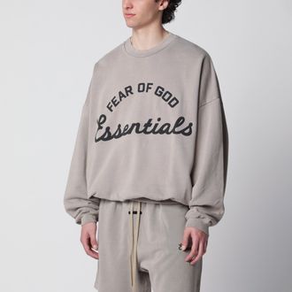 Fear of God Felpa girocollo in cotone felpato Faded Seal