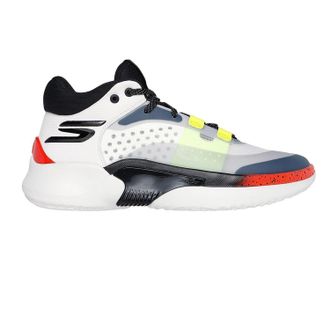 Skechers Resagrip Speckle basketbalschoenen voor heren (Wit/Grijs)
