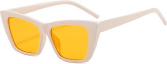 Generic Mens Outdoor Vacation Sunglasses Driving Womens Sports Commuter Sun Glasses(Yellow)