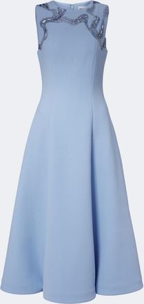 Rebecca Vallance Aylin embellished cr&ecirc;pe midi dress