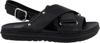 Emu Faye Sandal - Dames - Sandalen - Zwart - 37 EU - Leer - Schoenen