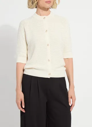 Lyss&eacute; Regina Short Sleeve Cardigan