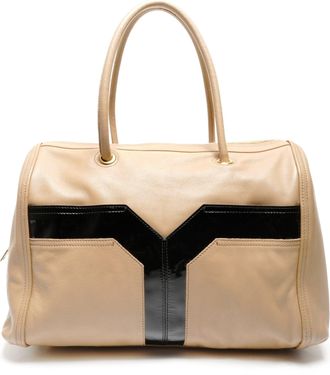 Saint Laurent Beige Leather Boston Bag (Pre-Owned)