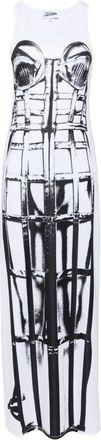 Jean Paul Gaultier The Cage long dress - women - Elastane/Polyester - M - White