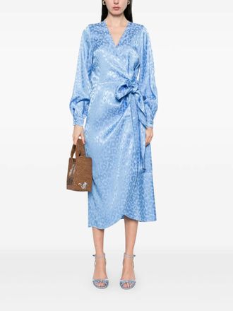 Never Fully Dressed Sophie Robe mi-longue à imprimé coquelicot