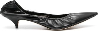 The Row 40mm Liisa Kitten pumps - women - Leather - 36 - Black