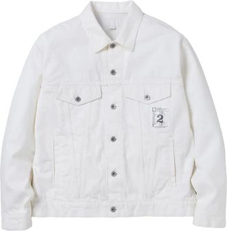 Neighborhood Giacca denim con applicazione - Bianco