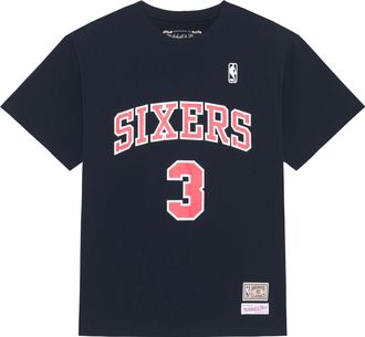 Mitchell & Ness x NBA Philadelphia 76ers T-shirt Allen Iverson 3 MNJYSST230132-BLACK