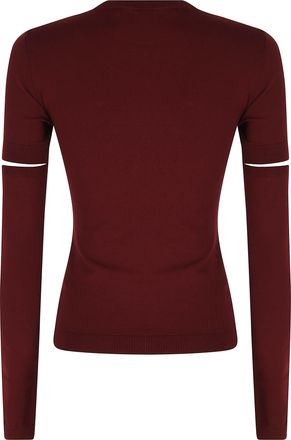 Federica Tosi Ruby Detachable Sleeves Viscose-Blend Sweater