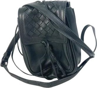 Bottega Veneta Pre-owned Leather pouches - Dames - Vintage Schoudertas - Zwart - ONE Size - Leer - Vintage