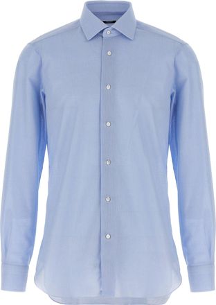 Barba Honeycomb Cotton Shirt