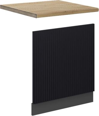 Vicco Panel Frontal Fame-line, Rayas Negras, 60 Cm, Et Roble Vicco