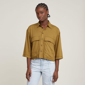 G-Star Boxy Shirt - Beige - Dames