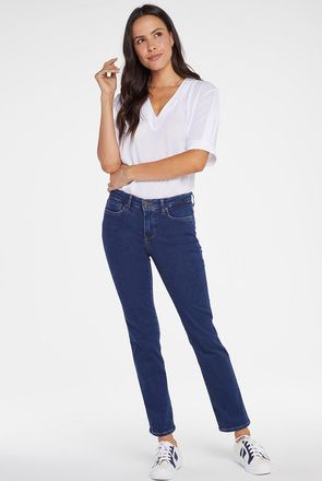 NYDJ Sheri Slim Jeans Medium Blue Premium Denim (Lang)
