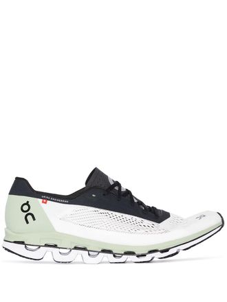 On panelled mesh sneakers - men - Neoprene/Polyester/Rubber/Carbon Fiber - 9.5 - Green