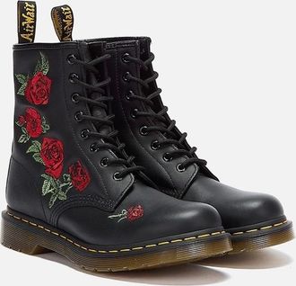 Dr. Martens Womens Dr. Martens - 24722001 WOMENS 1460 VONDA SOFTY T BLACK FLORAL - Size: 6.5