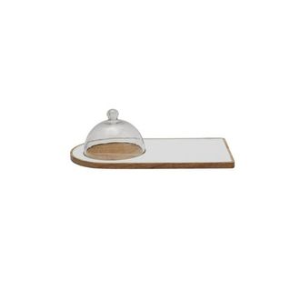 Be Home Madras Classic Cheese Cloche in Clear at Nordstrom