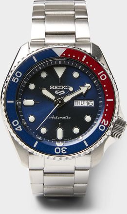 Seiko Mens Blue and red Seiko 5 watch