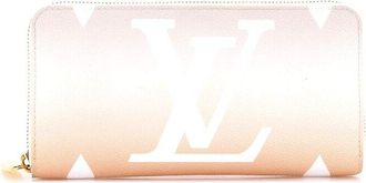 Louis Vuitton Pink By The Pool Monogram Giant Zippy Wallet (Authentic Pre- Loved)