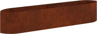vidaXL Cama De Jard&iacute;n Elevada Acero Oxidado 220 X 40 X 40 Cm Acero Vidaxl