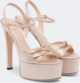 Valentino Garavani Crasher satin platform sandals