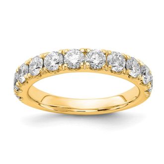 Diamond2Deal 14k Gold Lab Grown Diamond Wedding Band Ring 1.5Ct Clarity- VS Color- G-H