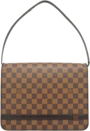Louis Vuitton Pre-owned Shoulder Bags, female, Brown, Size: ONE SIZE Pre-owned Damier Tribeca Carre Shoulder Bag