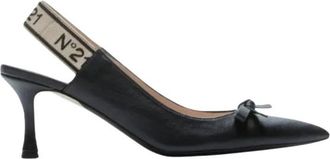 N&deg;21 Heels - Dames - Pumps - Zwart - 36 1/2 EU - Leer - Schoenen