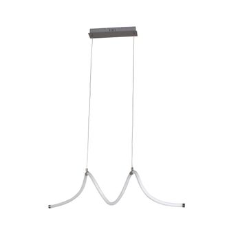 Forlight Colgante Rolly Led 28w Blanco Neutro - 4000k N&iacute;quel Satinado Para Interior De Techo En Comedor, Sal&oacute;n, Cocina