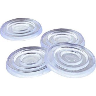 OEM 50 Cuscinetti Rotondi Trasparenti Antiscivolo In Gomma E Plastica Per Piani Di Tavoli In Vetro - Protezione Silenziosa E Sicura