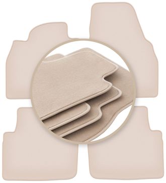 OEM Alfombrillas Premium Beige Para: Skoda Kamiq Crossover 2019
