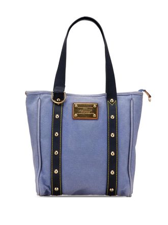 Louis Vuitton 2005 Antigua Cabas MM tote bag - women - Canvas - One Size - Blue