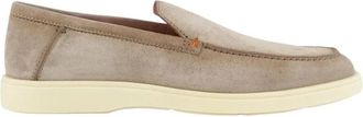 Santoni Botanist Loafer - Heren - Loafers - Grijs - 42 EU - Su&egrave;de - Schoenen