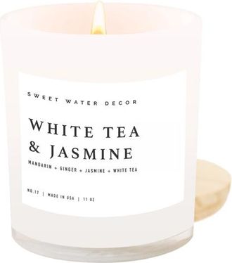 Sweet Water Decor White Tea and Jasmine 11 oz Soy Candle at Nordstrom
