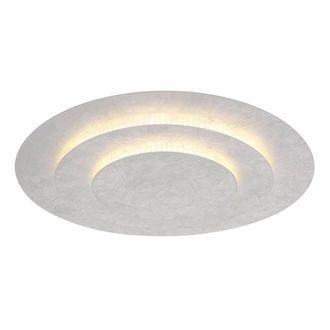 Netlighting Heda 49cm Semi Flush Ceiling Light Silver Colored LED 3000K