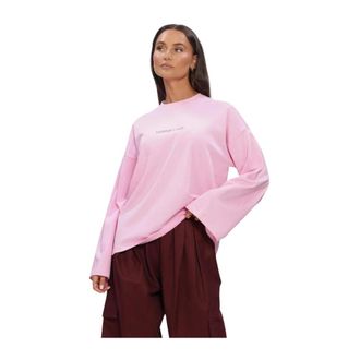 Harper & Yve Tommy Longsleeve - Dames - Tops - Roze - Maat: M Katoen