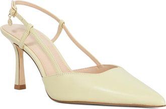 Dune London Womens Ladies Composure - Pointed Mid Heel Slingback Sandals - Yellow - Size UK 5