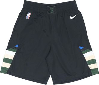 Nike Mens Nike NBA Milwaukee Bucks Black Shorts AT9929-010