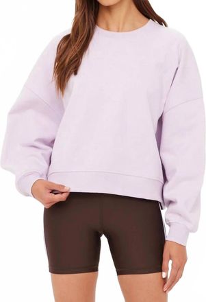 The Upside Paloma Crewneck Sweatshirt In Lilac