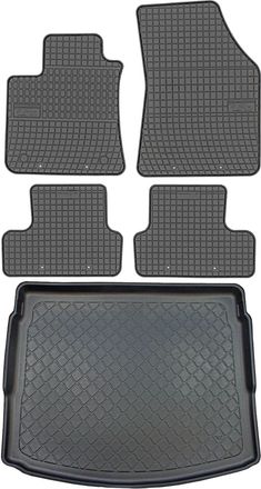 OEM Juego De Alfombrillas De Goma Para Renault Megane Iv Kombi Desde Septiembre De 2016 + Alfombrilla Para El Maletero