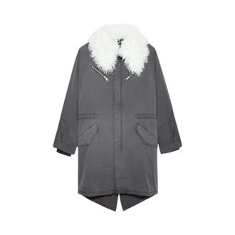 Zadig&Voltaire Jassen, Dames, Grijs, S, Oversized Military Parka